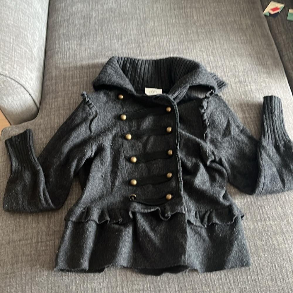 Ann Taylor loft military-style sweater